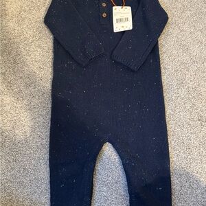 EGG New York Luca Romper Navy Blue Speckled Kids One Piece